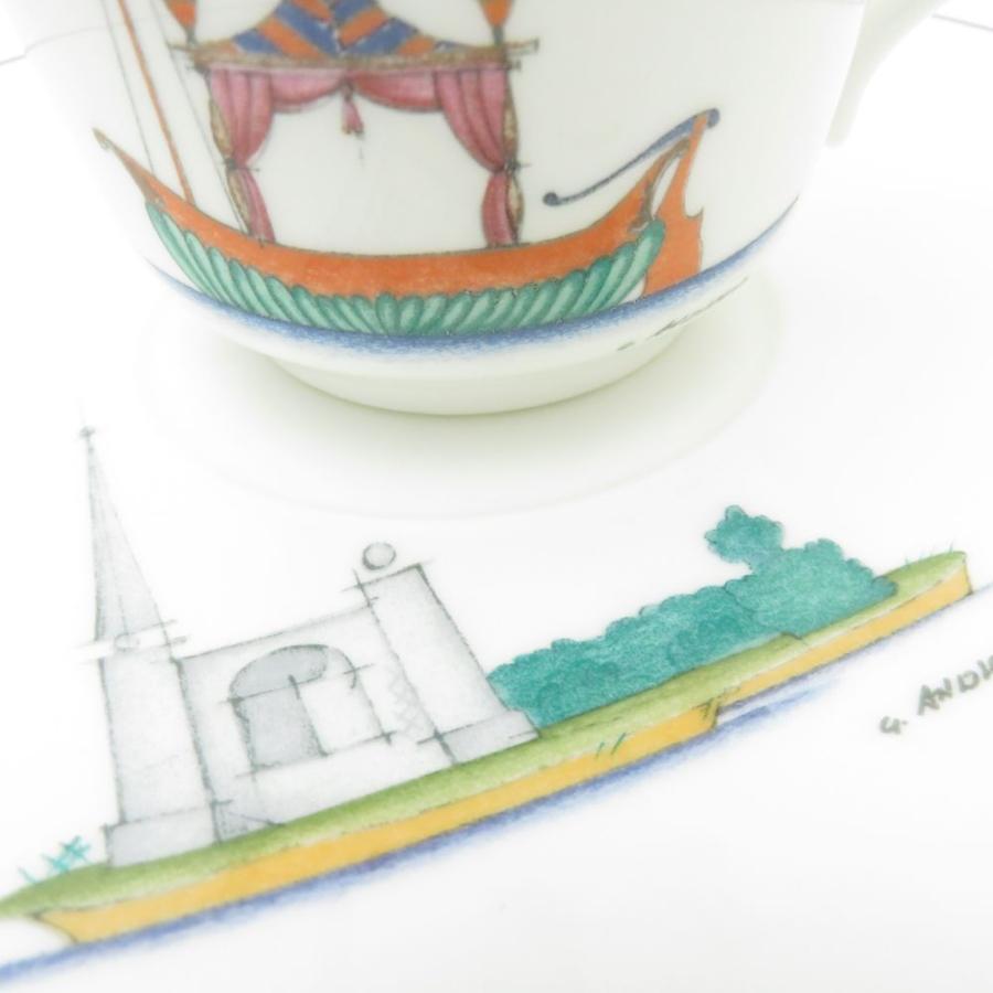 リチャードジノリ パレルモグリーン スープカップ＆ソーサー 6客