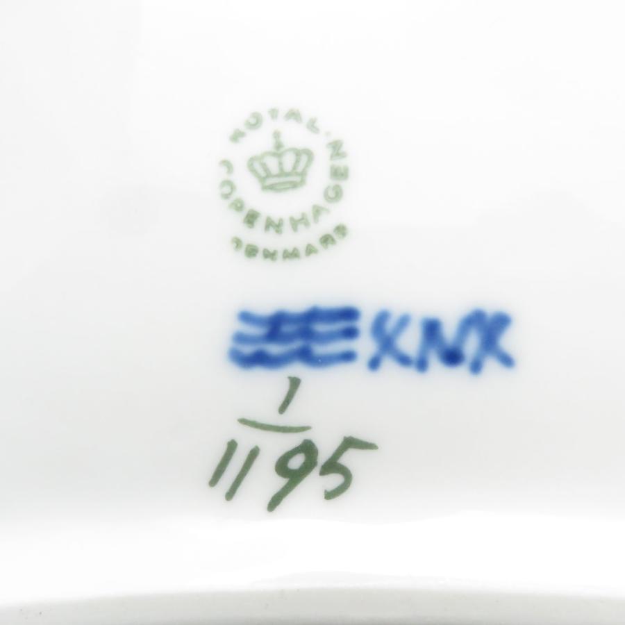 美品 ROYAL COPENHAGEN ロイヤルコペンハーゲン ブルーフルーテッドフルレース スクエアプレート 16×23cmプレート トレイ 長方形 SC7946H1の画像