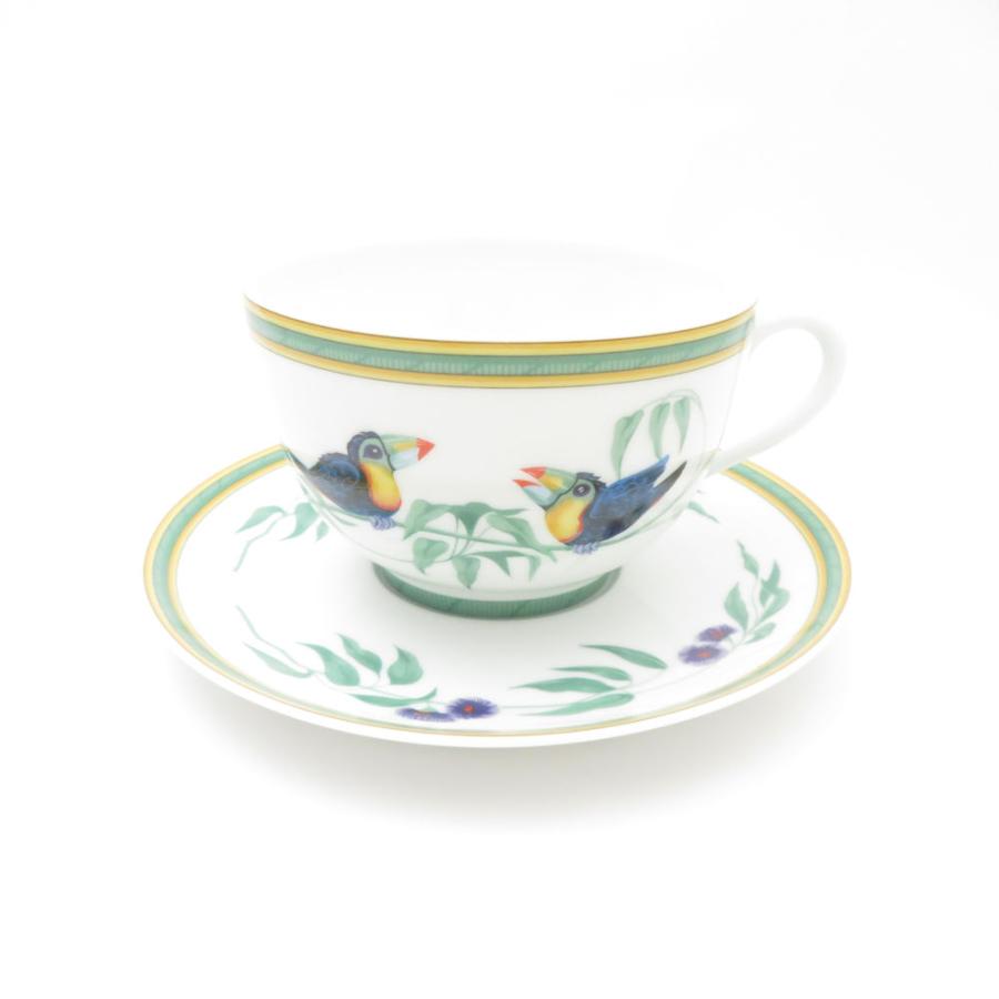 エルメス トゥカン モーニング スープカップ＆ソーサー 2客セット 未