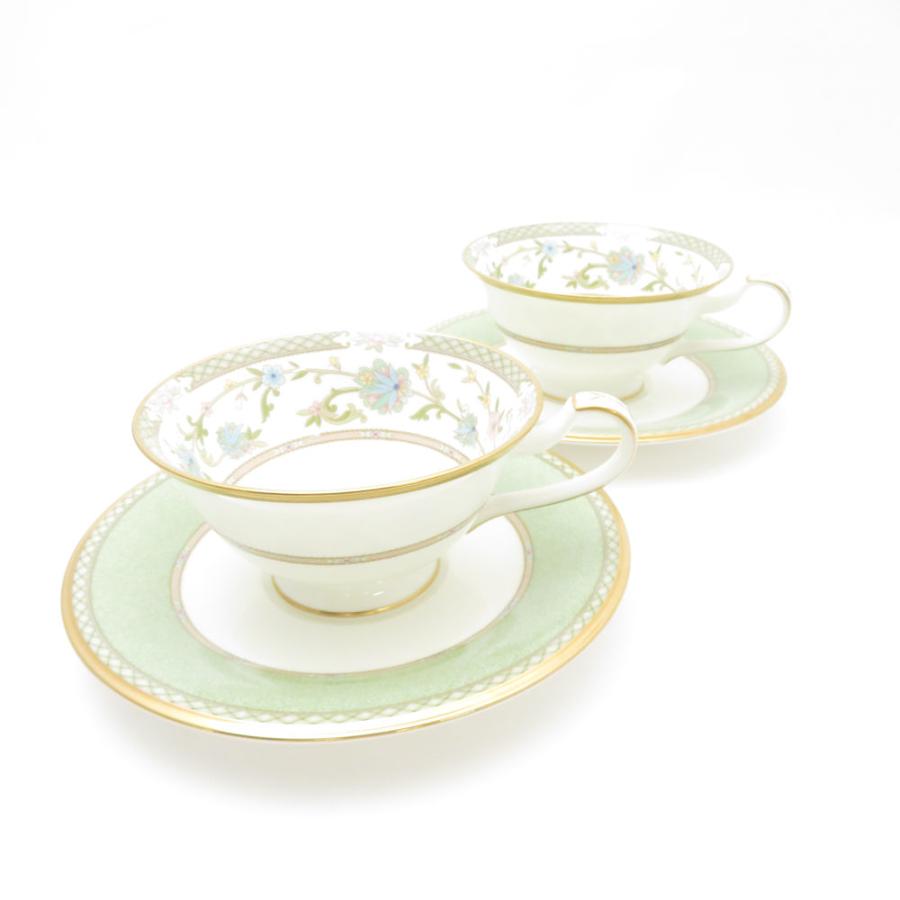 ノリタケ Noritake YOSHINO ヨシノ カップ＆ソーサー 2客 ペア 花柄 