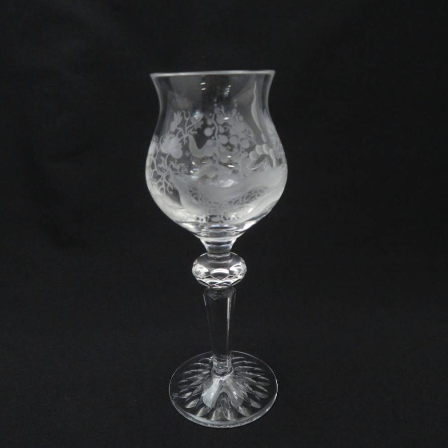 Meissen Crystal マイセンクリスタル ブルーオーキッド ワイングラス 2 