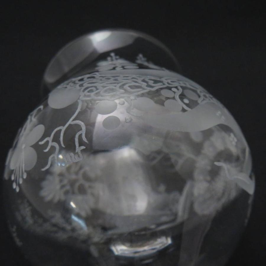 Meissen Crystal マイセンクリスタル ブルーオーキッド ワイングラス 2  