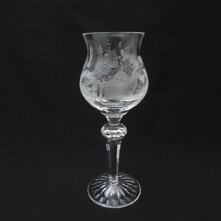 Meissen Crystal マイセンクリスタル ブルーオーキッド ワイングラス 2