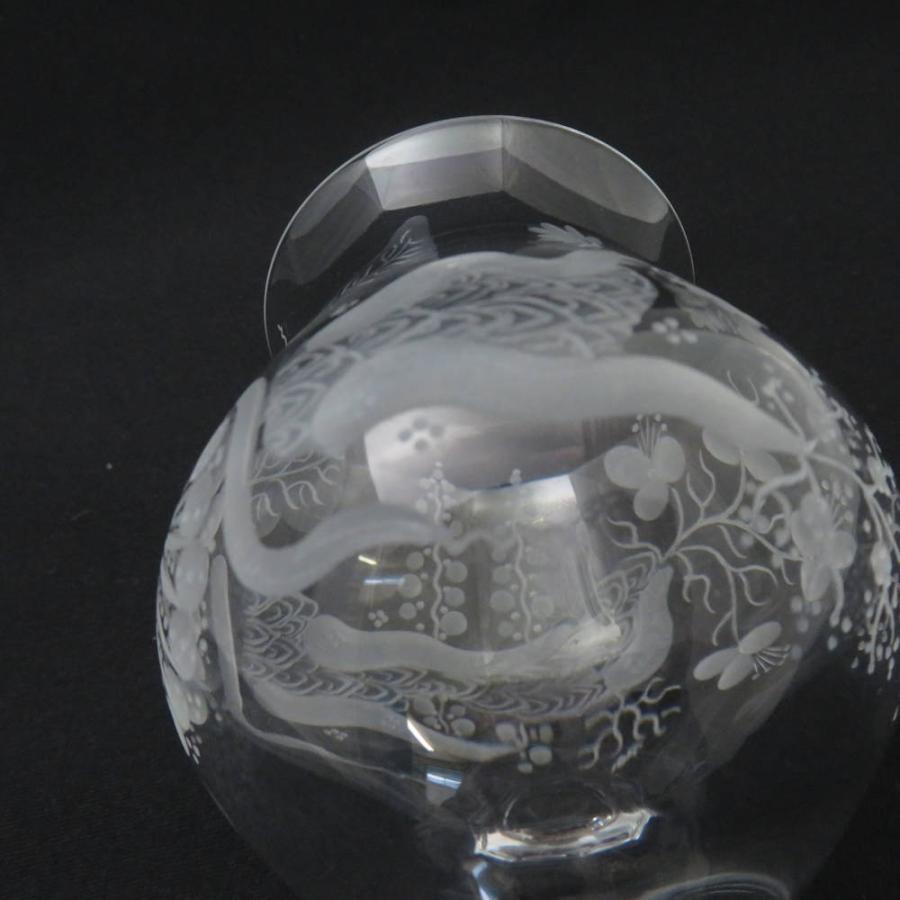 Meissen Crystal マイセンクリスタル ブルーオーキッド ワイングラス 2