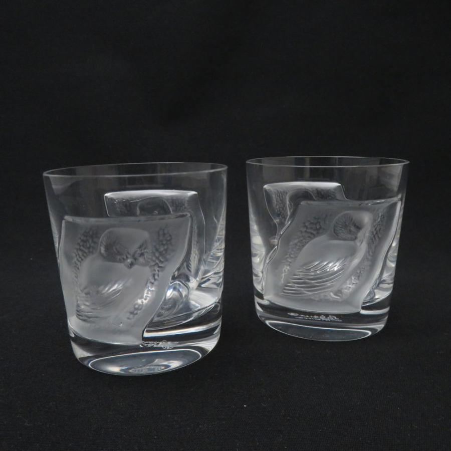 LALIQUE ラリック ユロット タンブラー Lサイズ 2客 フクロウ グラス