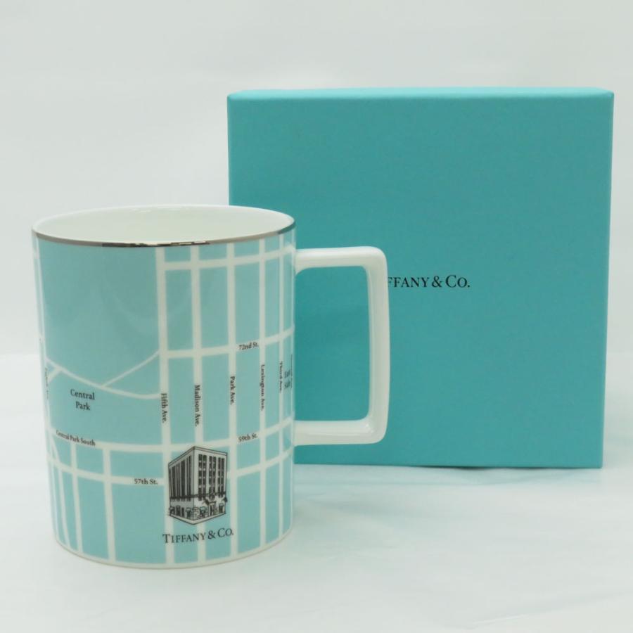 未使用 TIFFANY＆Co. ティファニー マンハッタンマップ マグカップ 