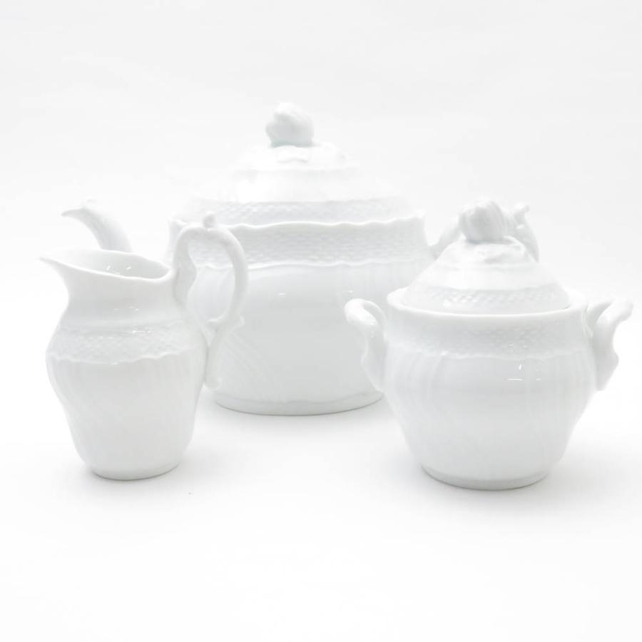 リチャードジノリベッキオホワイトティーポット（M）セット