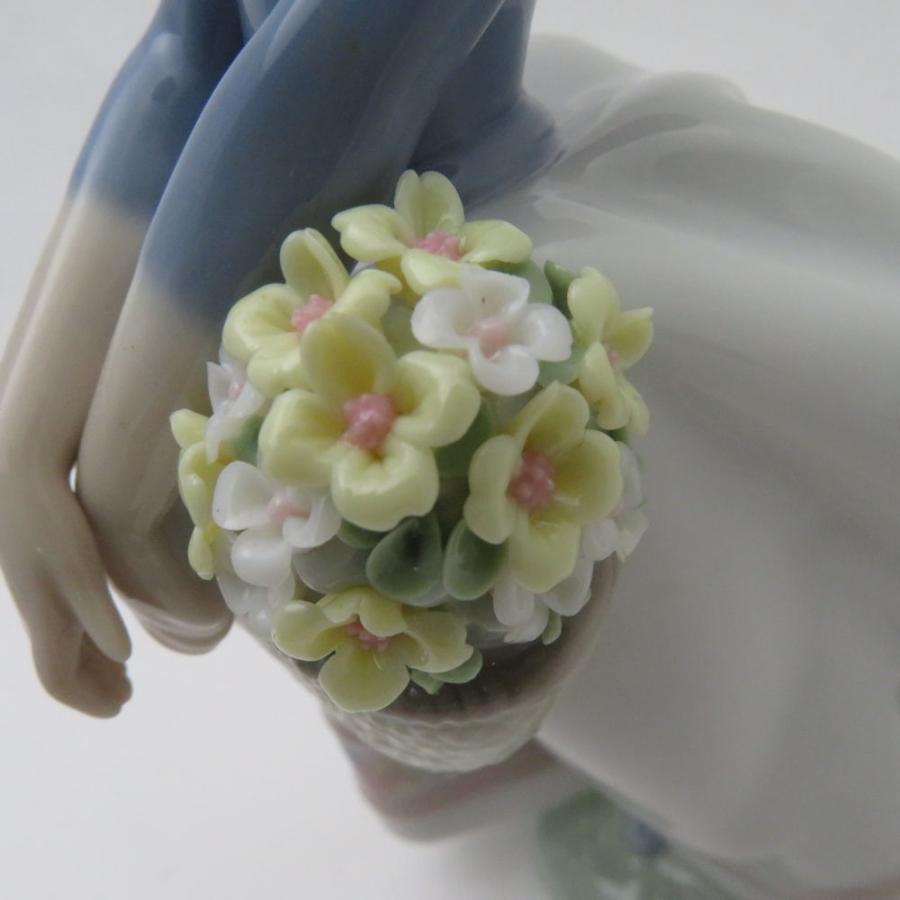 未使用 LLADRO リヤドロ 5467 『五月の花』 フィギュリン 1点 置物 