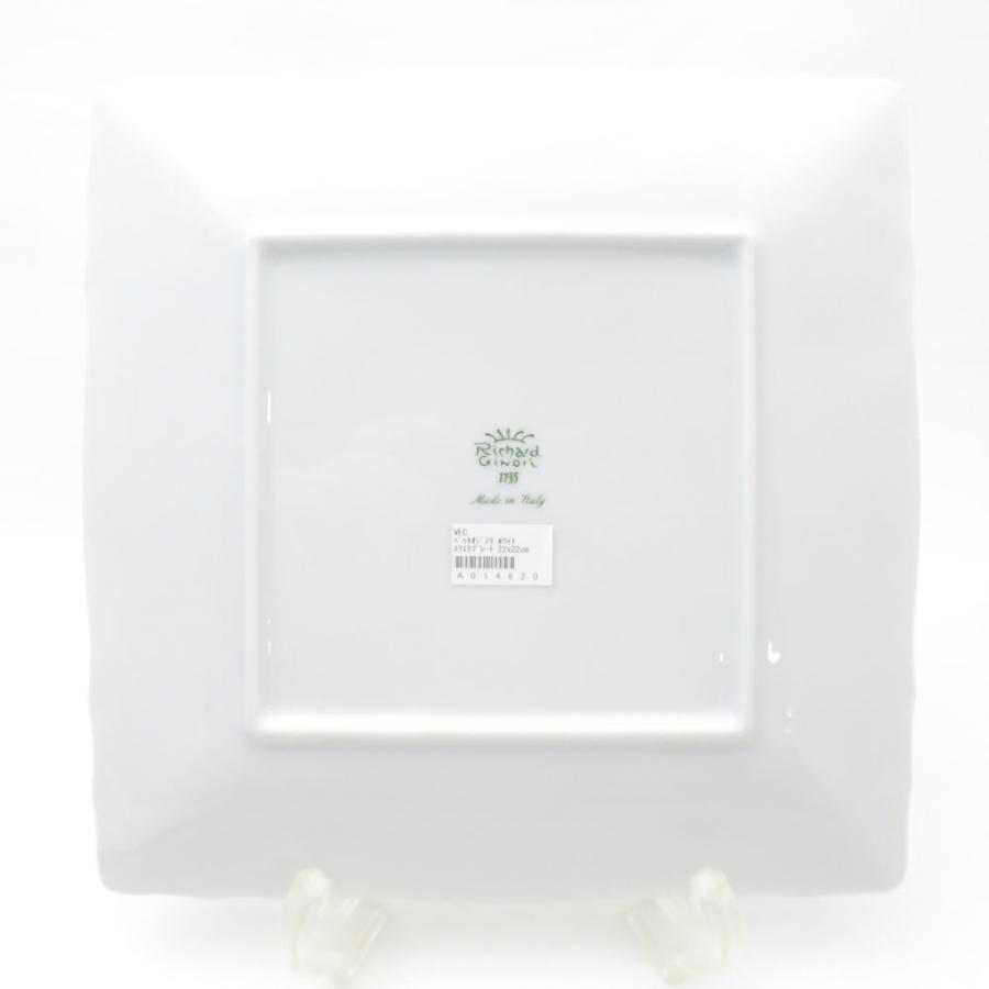 リチャードジノリ ベッキオホワイト スクエアプレート2枚 (30cm)