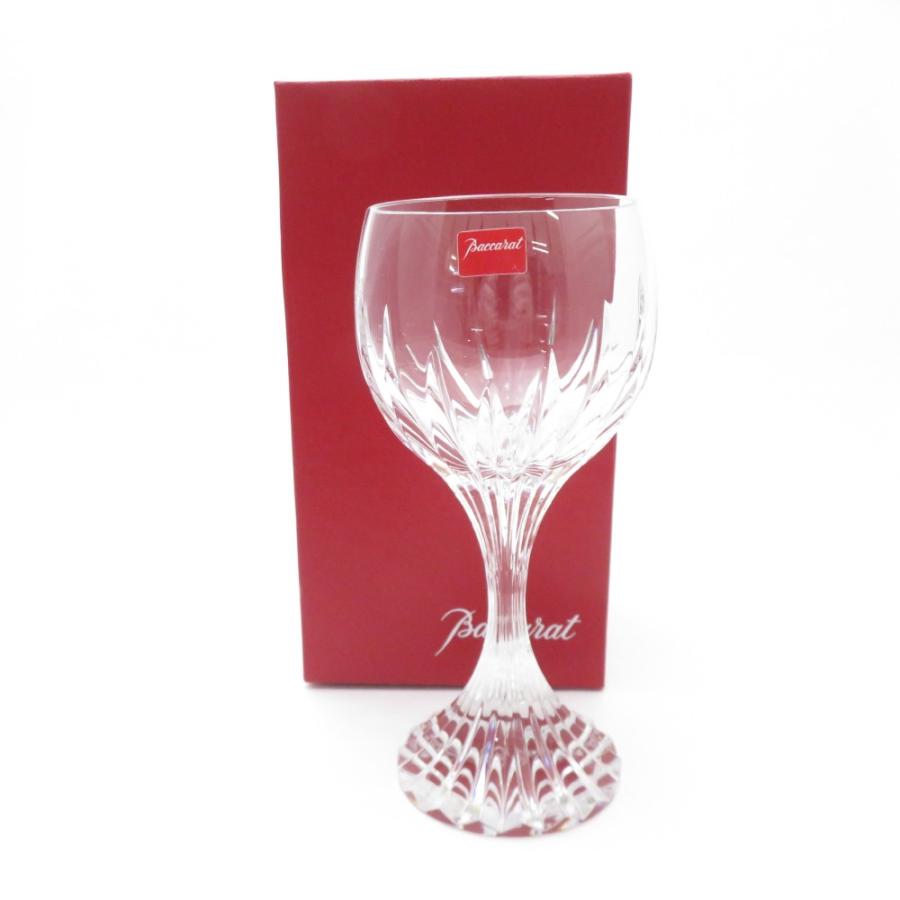未使用 Baccarat バカラ マッセナ ワイングラス クリスタル 高さ18cm  