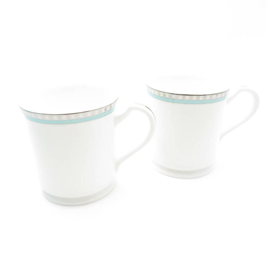 ティファニー Tiffany＆Co マグカップ ペア 2個セット プラチナブルー