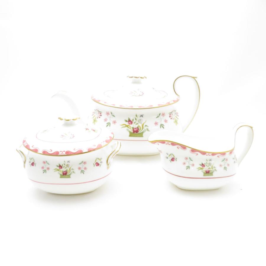 美品 ウェッジウッド 3点セット ポット/シュガーポット/ ミルク