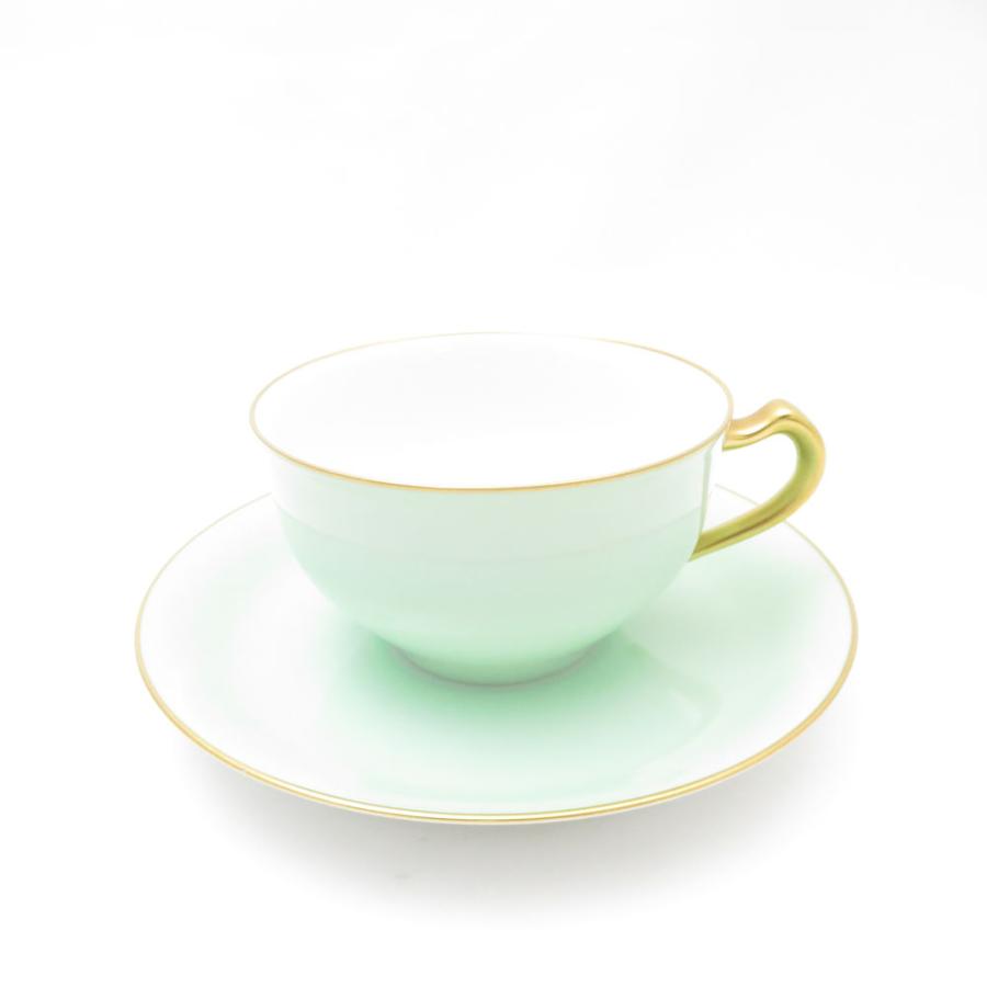 美品 OKURA 大倉陶園 色蒔き カップ＆ソーサー ティー コーヒー 兼用 SM4527B3 大倉陶園 美品 OKURA 色蒔き カップ＆ソーサー ティー コーヒー 兼用
