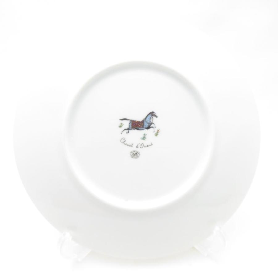 HERMES　エルメス　シュヴァルドリアン　皿 エルメス/シュヴァルドリアン/食器/陶器/レッド×白×マルチ/新品同様の