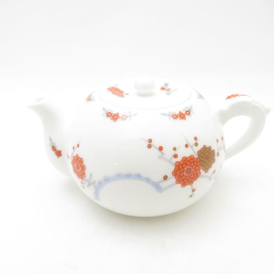 未使用 Fukagawa Seiji 深川製磁 色絵花鳥紋 急須＆湯冷まし 2点 セット SM4839K1 深川製磁 未使用 Fukagawa Seiji 色絵花鳥紋 急須＆湯冷まし 2点