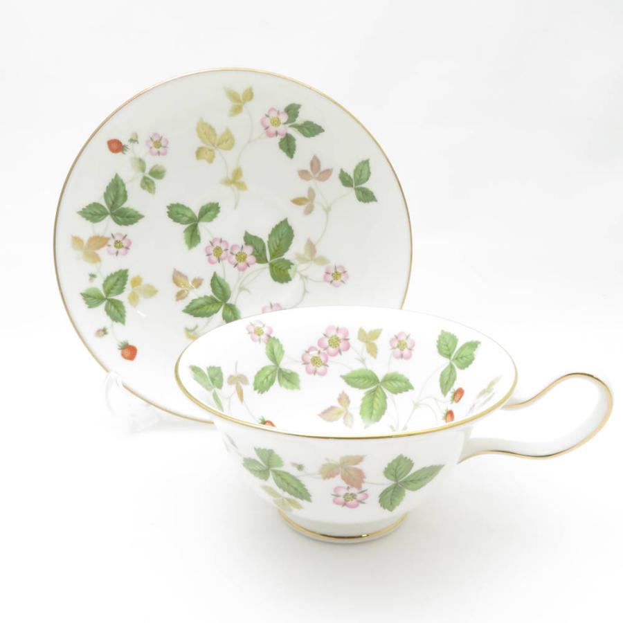 美品 WEDGWOOD ウェッジウッド ワイルドストロベリー ティー