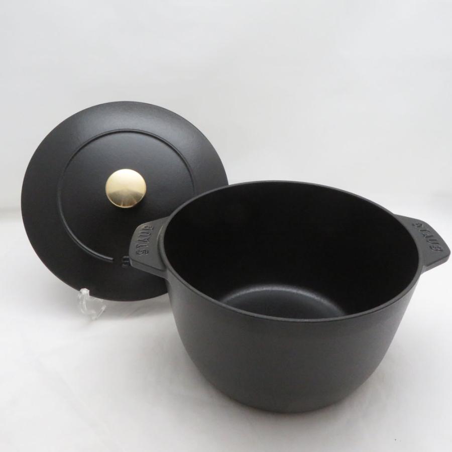 美品 STAUB ストウブ ラ ココット de GOHAN 20cm 両手鍋 Lサイズ 3-5合炊き SN613L1 | Staub | 02