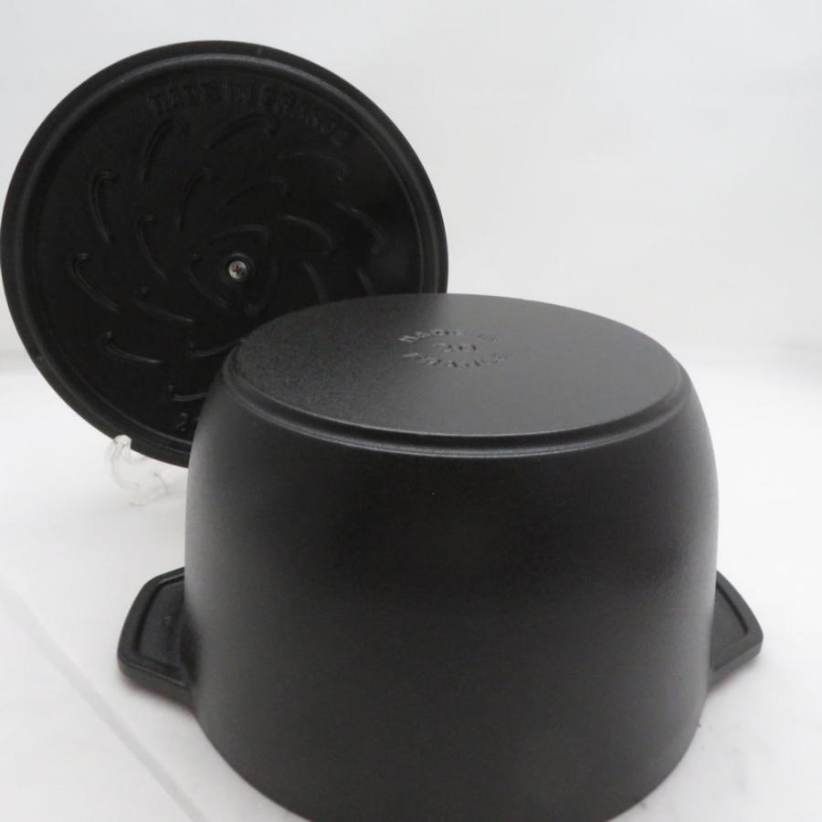 美品 STAUB ストウブ ラ ココット de GOHAN 20cm 両手鍋 Lサイズ 3-5合炊き SN613L1 | Staub | 03