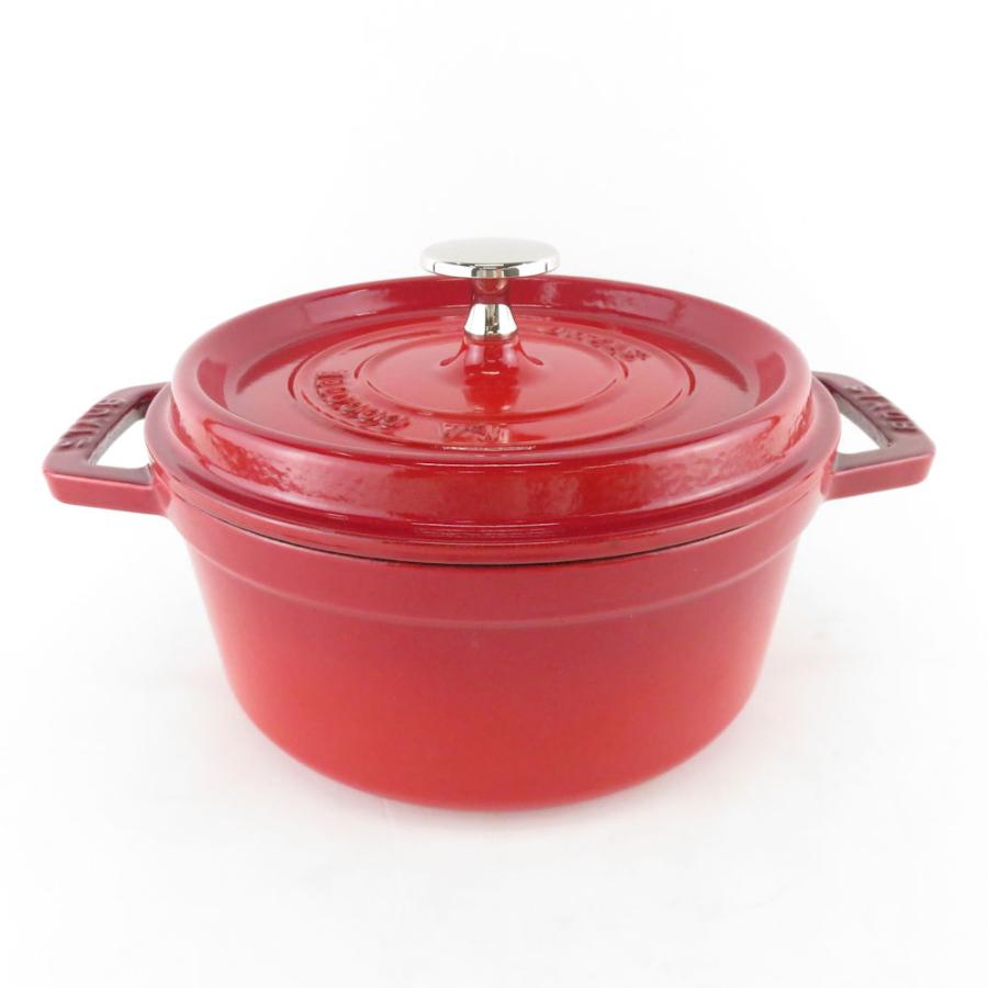 未使用 STAUB ストウブ ピコココットラウンド 両手鍋 18cm鍋 料理 