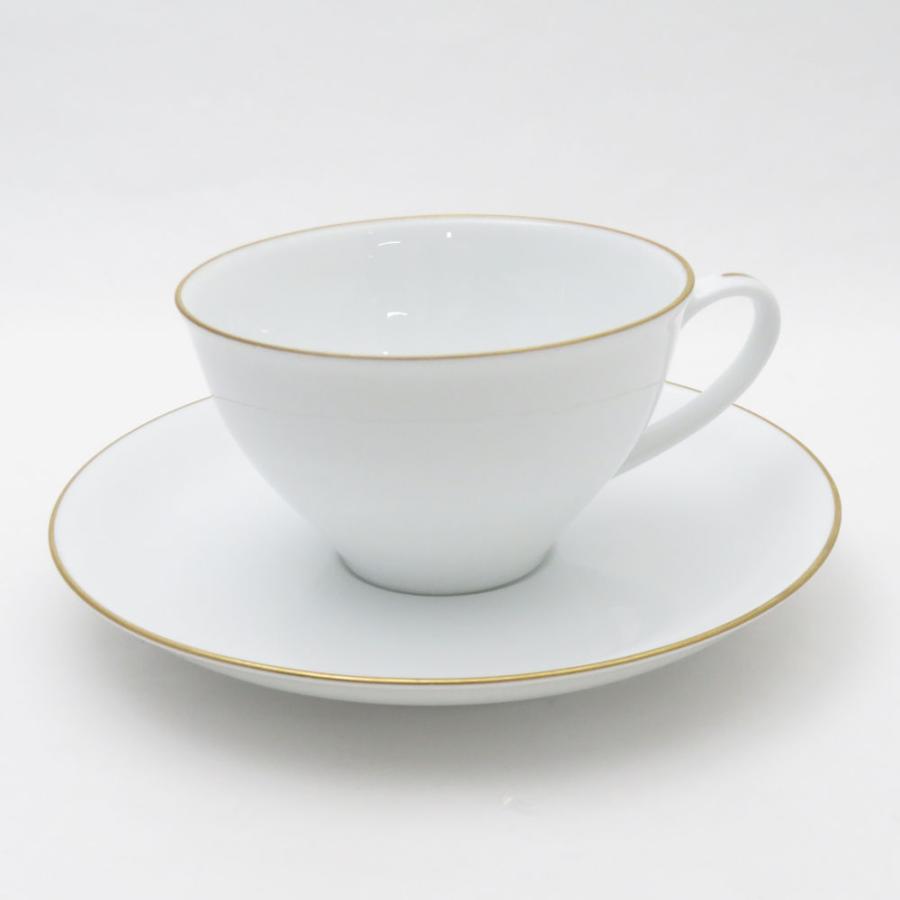 【未使用美品】大倉陶園★ゴールドライン★モーニングトリオ　ペア 大倉陶園 未使用 ゴールドライン 2客組 モーニングカップ＆ソーサー