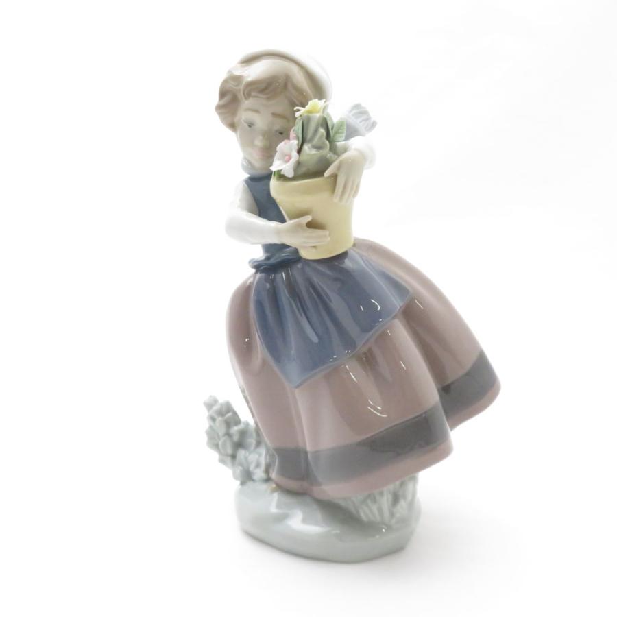 美品 LLADRO リヤドロ 5223 春が来た フィギュリン 磁気人形