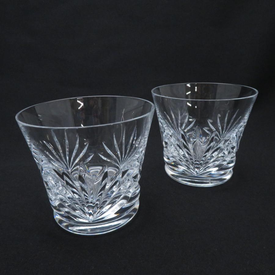 美品 Baccarat バカラ ルテシア タンブラー 2点 ペア オールドファッション グラス SO1884J2 バカラ（Baccarat） 美品 ルテシア タンブラー 2点 ペア オールド