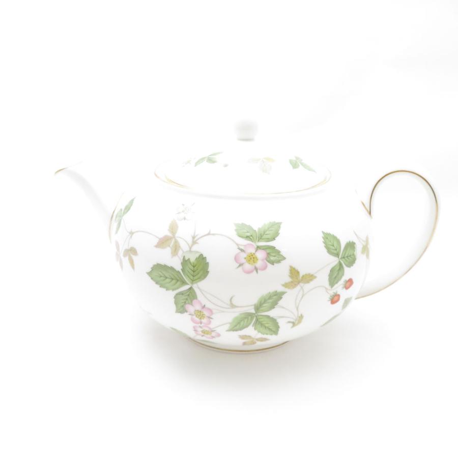 未使用 WEDGWOOD ウェッジウッド ワイルドストロベリー ティーポット L 