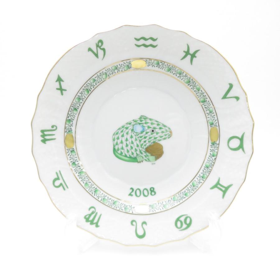 Herend ヘレンド イヤーズプレート 2008年 ねずみ年 ヘレンド イヤー