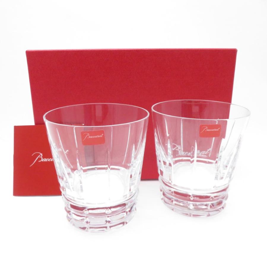 未使用 Baccarat バカラ アルルカン タンブラー 2客 ペア ロックグラス  