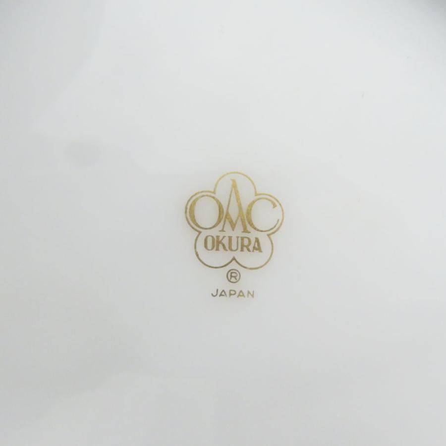 大倉陶園 OKURA 染付金彩 菊梅菖蒲竹四君子文 花瓶 八角 フラワー