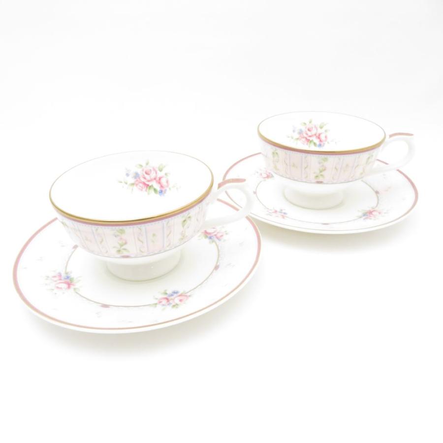 NARUMI 未使用 ナルミ フロレリア ティーカップ＆ソーサー 2客 ペア