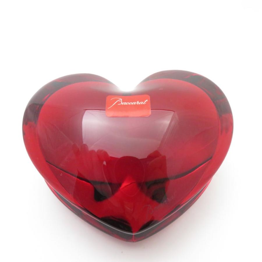 【新品】Baccarat ザンザンハート ハートの置物 美品 Baccarat バカラ ZINZIN ザンザン ハート クリスタル