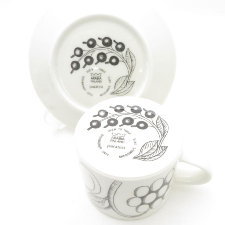 ARABIA（アラビア） 未使用 パラティッシ ブラック コーヒーカップ