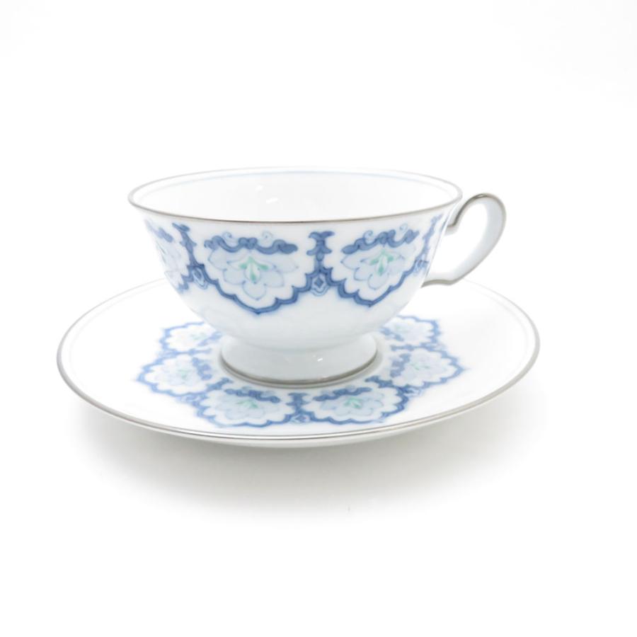 大倉陶園 美品 OKURA 呉須正倉院 カップ＆ソーサー ティー コーヒー 