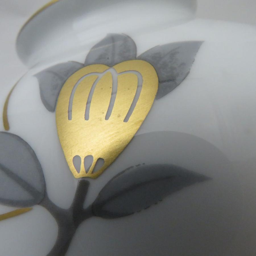 大倉陶園 未使用 OKURA 花瓶 花器 フラワーベース ST252F : うるうる