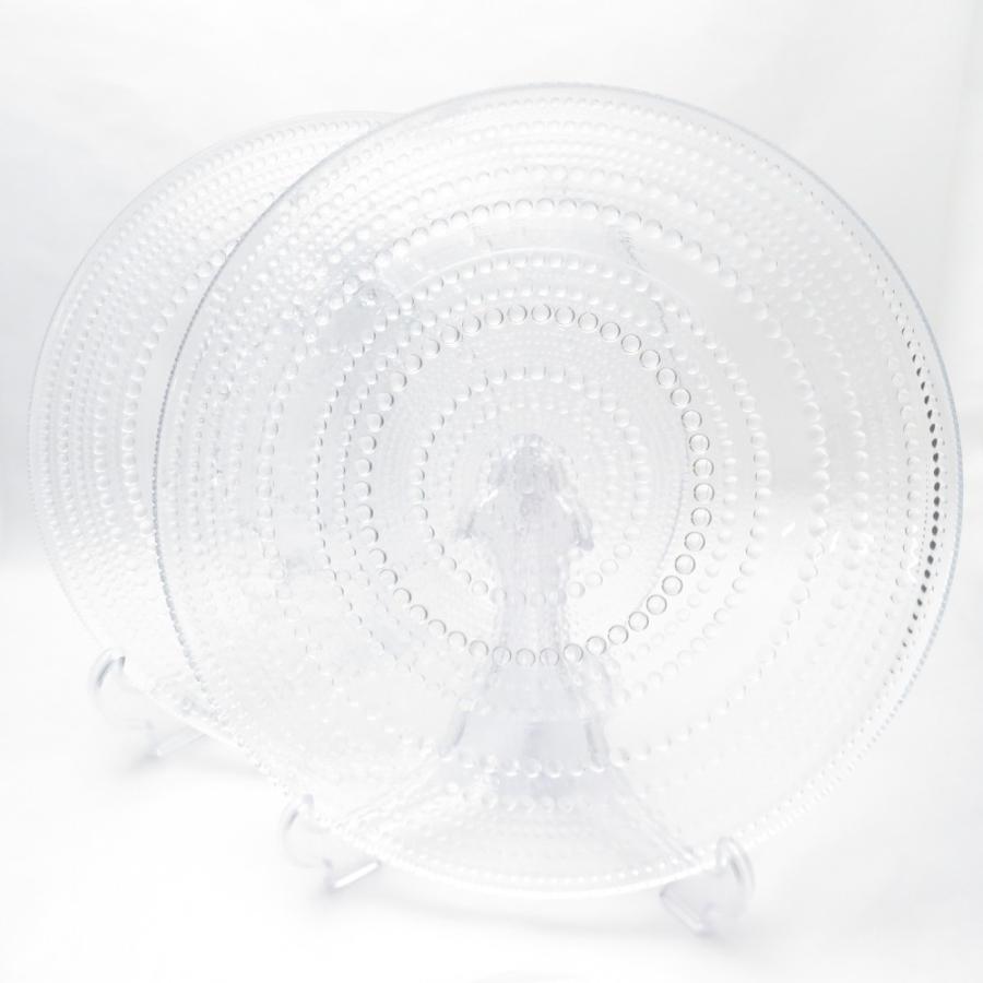 美品 iittala イッタラ カステヘルミ 大皿 2枚 ガラス 31cmプレート 