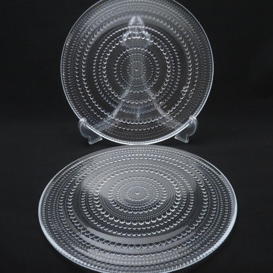 美品 iittala イッタラ カステヘルミ 大皿 2枚 ガラス 31cmプレート 