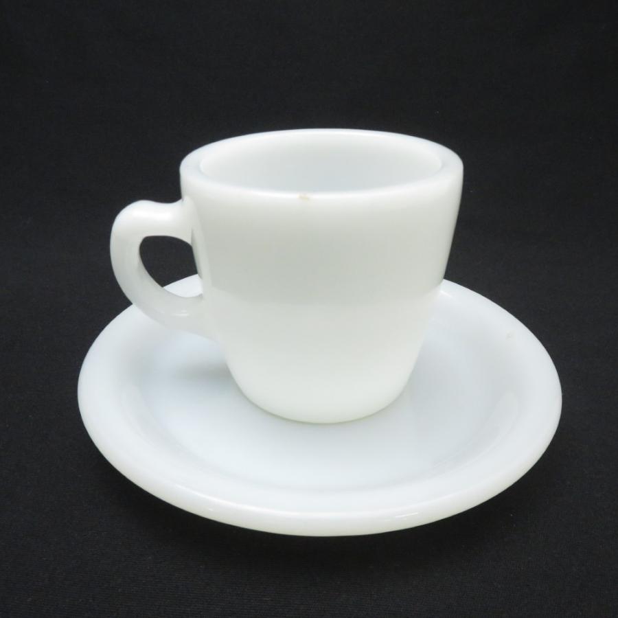 Fire-King ファイヤーキング ストレートカップ＆ソーサー レストラン