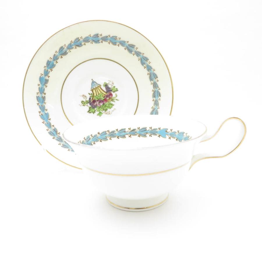 WEDGWOOD ウェッジウッド アップルドア ティーカップ＆ソーサー 5客 セット ピオニー 金彩 黒壺 紅茶 英国 SU10844U1_2