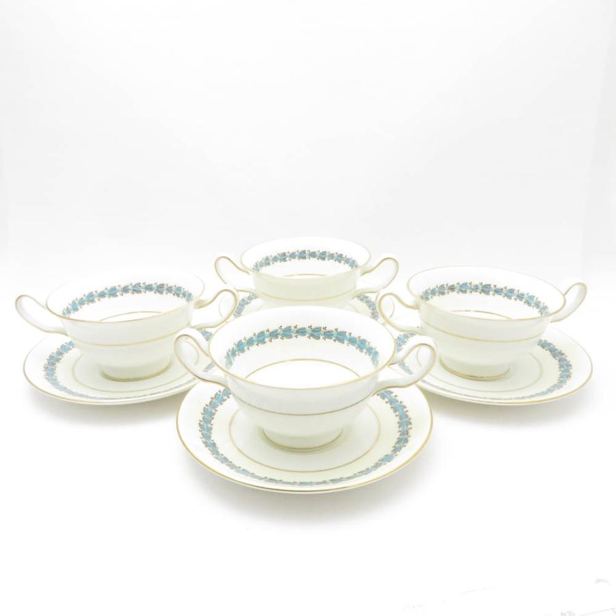 WEDGWOOD（ウェッジウッド） アップルドア スープ カップ＆ソーサー 4 