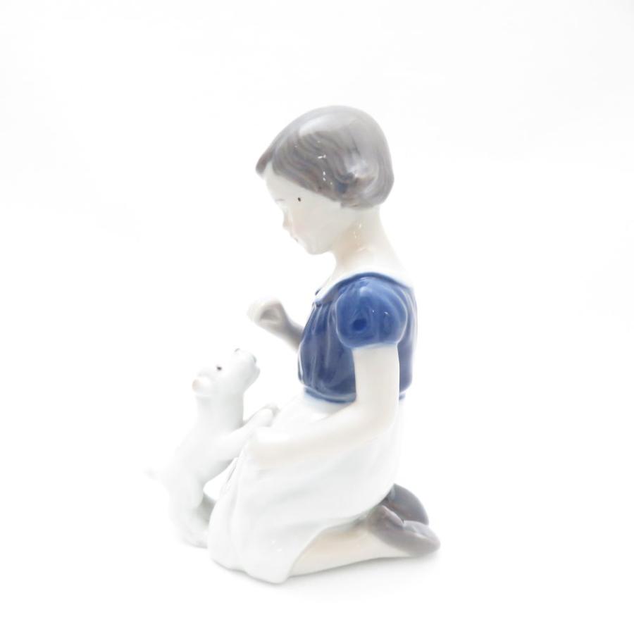 ROYAL COPENHAGEN（ロイヤルコペンハーゲン） 美品 少女と犬 フィギュ