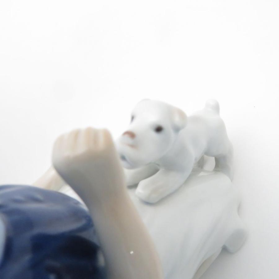ROYAL COPENHAGEN（ロイヤルコペンハーゲン） 美品 少女と犬 フィギュ