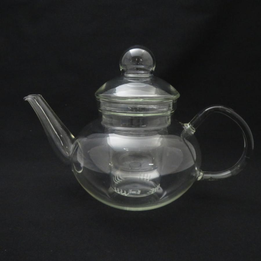 美品 JENAER GLAS イエナグラス ティーポット 耐熱ガラス 丸型 クリア 