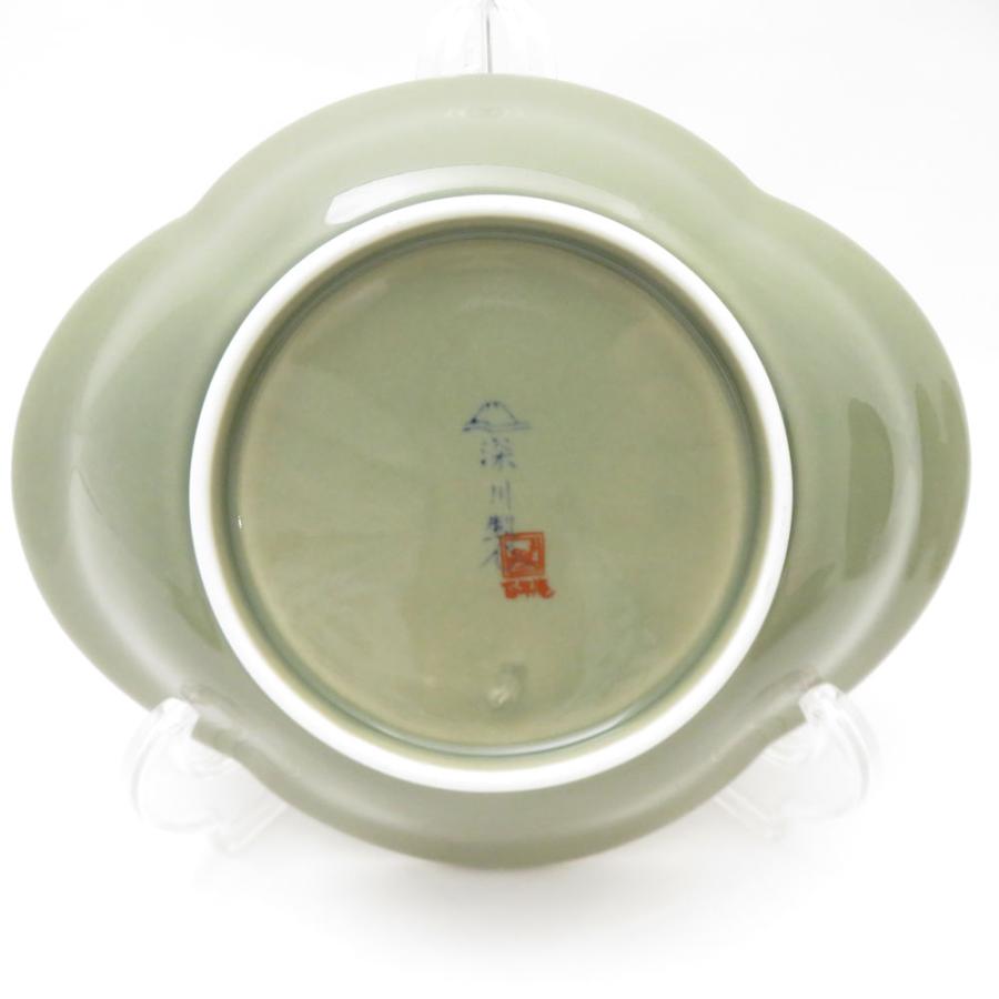 美品 Fukagawa Seiji 深川製磁 百年庵 茶灰釉 和皿揃 皿 5枚 プレートセット 有田焼 和食器 SU13038C2の画像