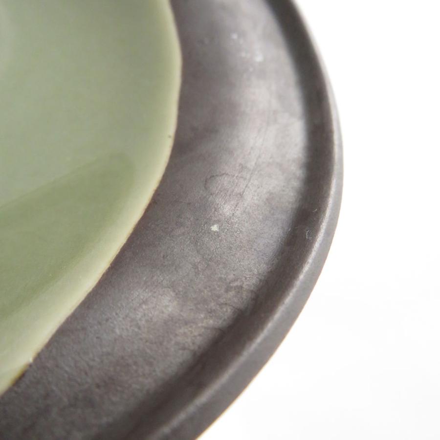 美品 Fukagawa Seiji 深川製磁 百年庵 茶灰釉 和皿揃 皿 5枚 プレートセット 有田焼 和食器 SU13038C2の画像