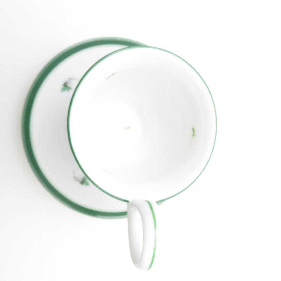 美品 Herend ヘレンド ウィーンのバラ VRH 4911 コーヒーカップ＆ソーサー ハイハンドル 薔薇 ばら SU13313D2_7
