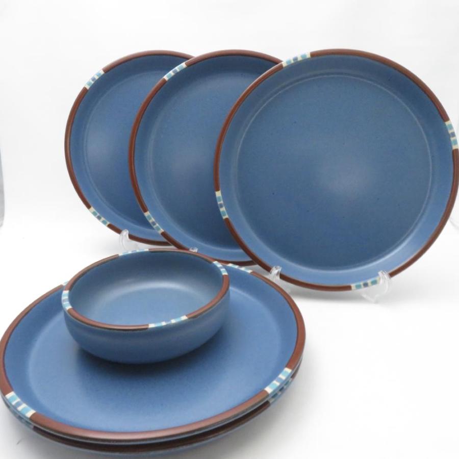 ダンスク(DANSK) セイロン(CEYLON) 大皿1枚　中皿6枚 DANSK（ダンスク） 美品 MESA メサ 大皿 ボウル 6枚 ストーンウェア