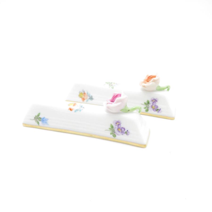 ヘレンド（HEREND） 美品 ミルフルール MF 276 ナイフレスト 2点