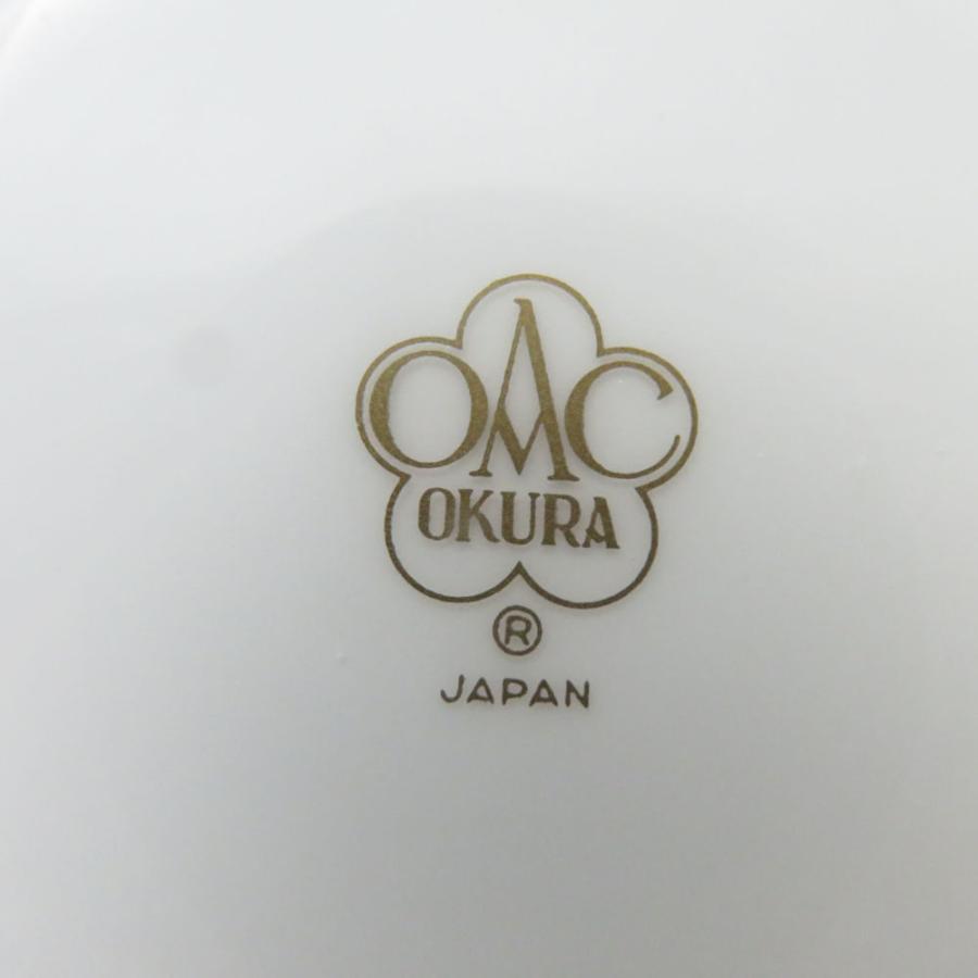 大倉陶園 美品 OKURA ブルーローズ 8211 カップ＆ソーサー 2客 ペア