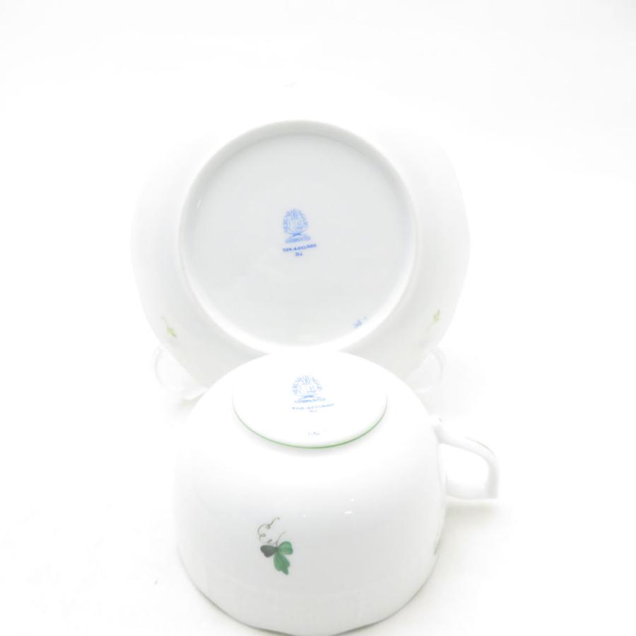 美品 Herend ヘレンド ウィーンの薔薇 VRH 724 ティーカップ＆ソーサー 2客 ペア バラ ばら テーブルウェア ハンガリー SU13793U2の画像